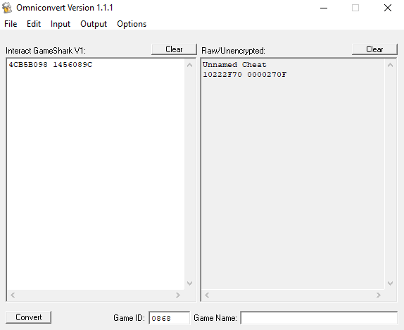 Gauntlet Gameshark Omniconvert
